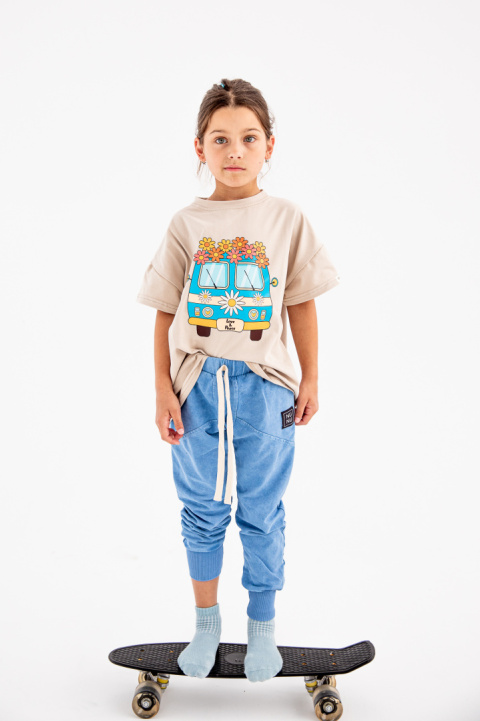 Spodnie dekatyzowane baby blue